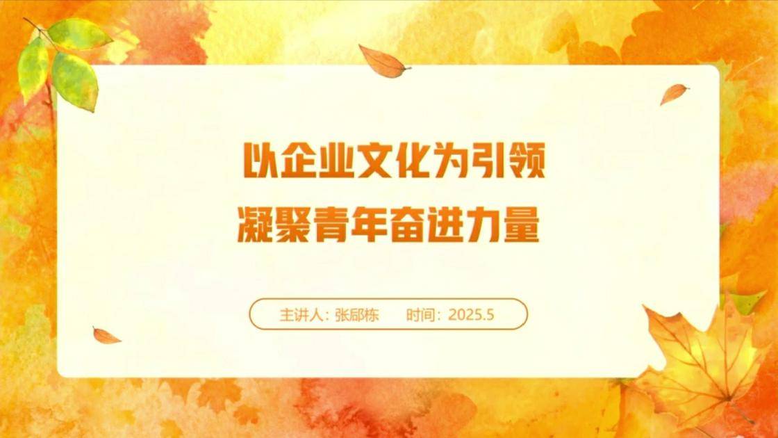 2以企业文化为引领 凝聚青年奋进力量